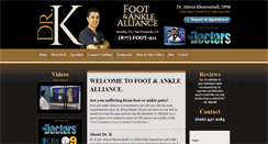 Desktop Screenshot of footanklealliance.com